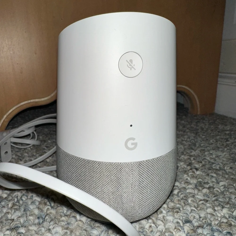 Google Home Smart Speaker White Slate Google Assistant